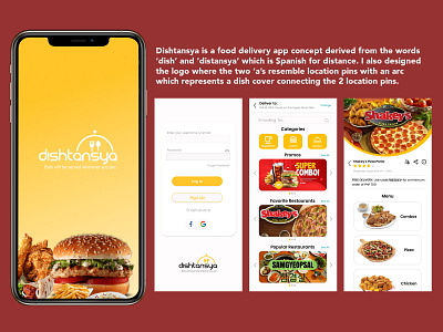 Dishtansya Food Delivery App Concept