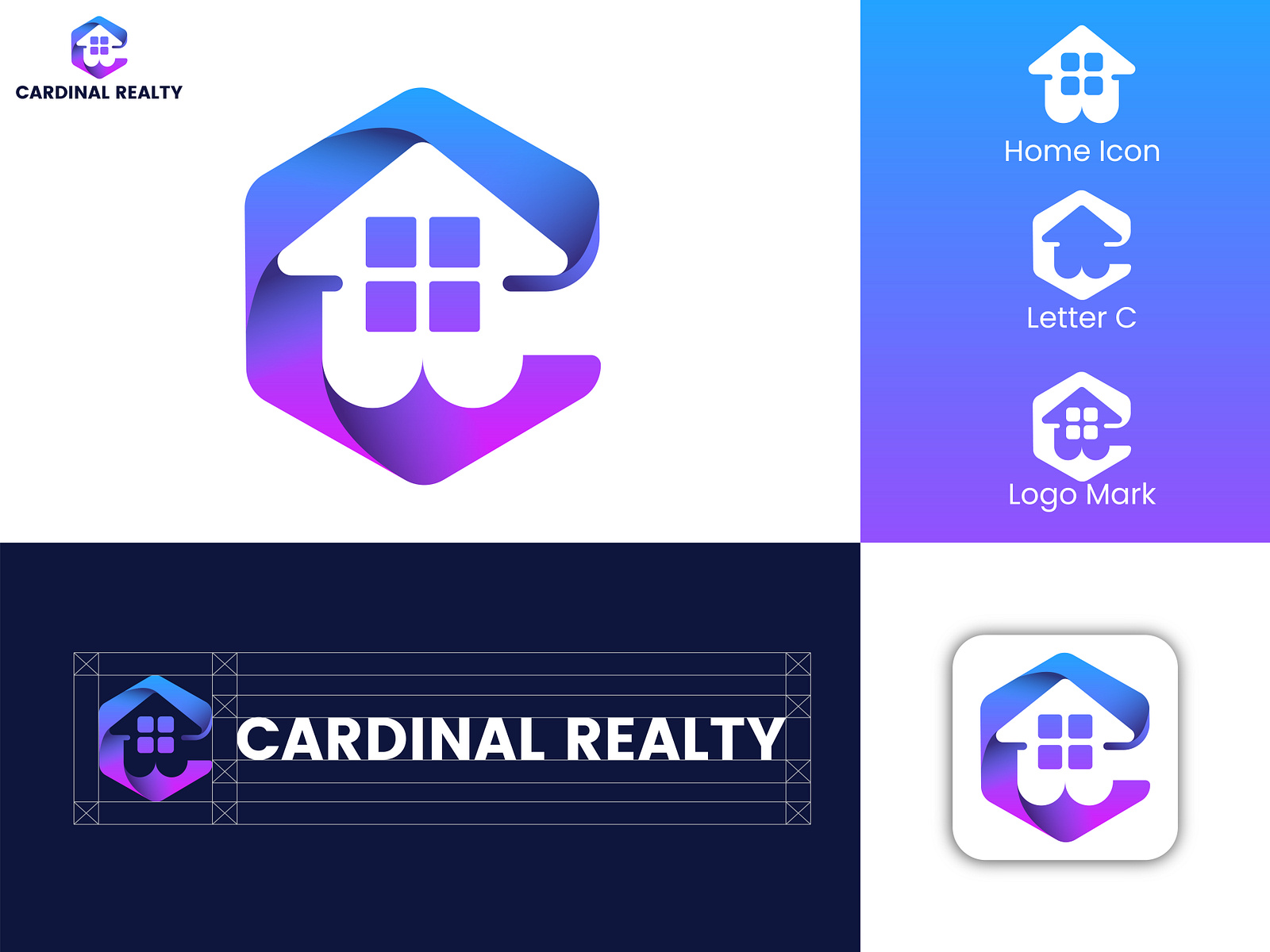 Cardinal Realty Real estate logo design and branding by Printing Item