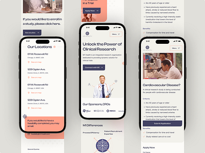 Medical health app app branding cream color design health health app healthy illustration medical medicine minimal modern modernity orange responsive ui ux web yellow