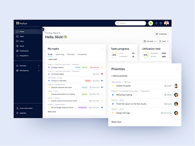 Project Management Software | Home page board concept dashboard design desktop home page pm tool product design project project management project management software saas team tool ui ux web design work management