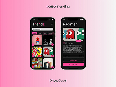 Day 069 - Trending 069 100daysofui branding challenges community dailyui design designer figma illustration ios logo mobile trending ui ux website