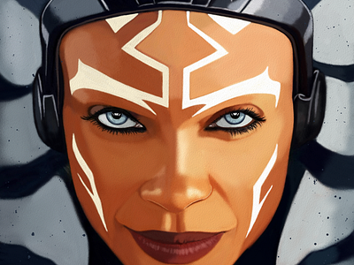 Ahsoka Tano Portrait Art by Oz Galeano ahsoka tano art arte arte ozgaleano color design dibujo digital art digitalart drawing fanart illustration logo mexico ozgaleano painting portrait retrato rosario dawson star wars