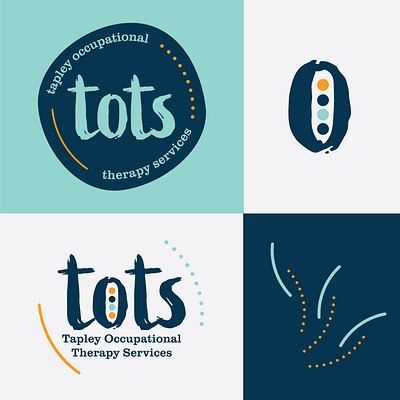 T.O.T.S Branding Project blue branding design digital flat fun graphic design logo vector