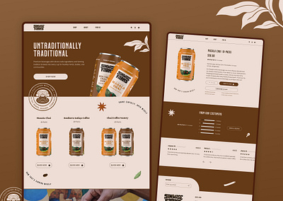 Redesign - Sinwise Farms ( e-commercial website) adobe branding design e commercial figma illustration redesign ui ux webdesign