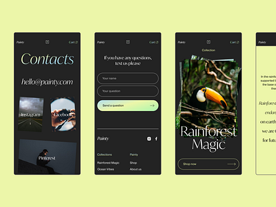 Painty . Adaptives adaptives colourful concept design ecommerce gradient interface mobile nature pictures responsive shop store ui user experience user interface ux webdesign website