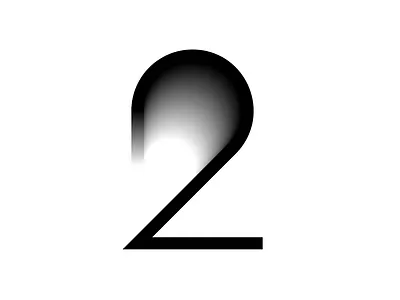 Number 2 | 36 Days of type 2 design logo number two