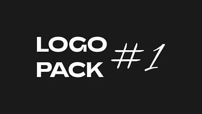 LOGO PACK #1 design graphic design logo typography vector