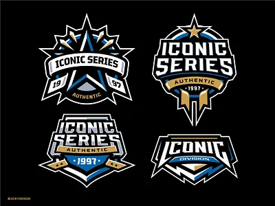 ICONIC SERIES BADGE LOGO apparel design badge design badge logo branding branding idea cap design design embroidery esportlogo esports gaminglogo illustration logo mascot mascot logo new era cap sports brand sports design sports logo ui
