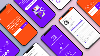 UI - Case Study Conecta+ app branding design graphic design illustration logo typography ui