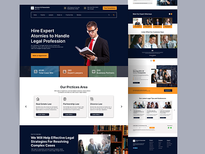 Law Consultancy Firm Website agencylandingpage atornies businessconsultancy consultancy consultancyfirm landingpagedesign lawfirm lawfirmwebsite mockupdesign uiuxdesign