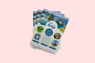 Explore Bali Holiday Pack Flyer app branding design flyer design graphic design illustration logo ui ux vector