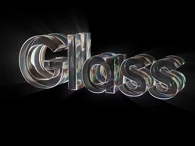 Glass dispersion 3d blender glass dispersion light