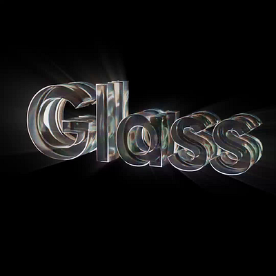 Glass dispersion 3d blender glass dispersion light