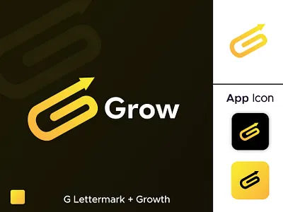 Growth logo, modern logo, logo design brand identity brand logo brand mark company logo g letter logo gradient graphic design grow inspiration lettermark logo logo design logo designer logo ideas logomark marketing logo minimal logo modern unique logo wordmark