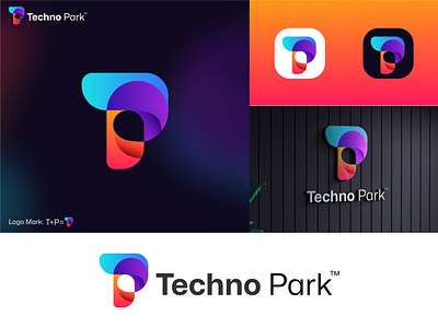 Techno Park Creative Modern Logo (Unused) ad design brand identity creative logo graphic design logo type minimalist logo modern logo vector visual design