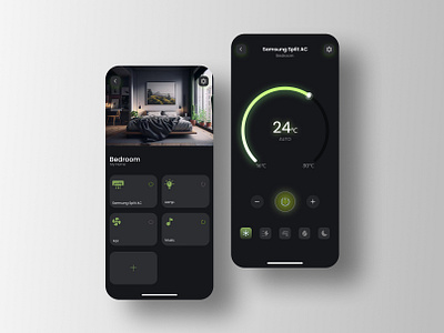 Home Monitoring Dashboard #dailyui #021 app bedroom dailyui dashboard design home illustration interface monitoring ui ux