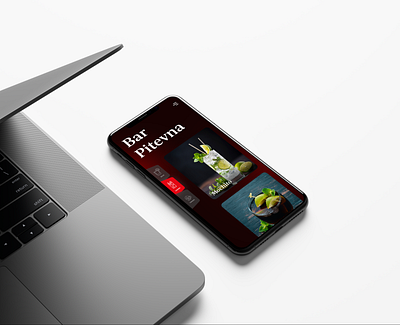 Mobilní aplikace - Bar Pitevna design graphic design ui ux webdesign