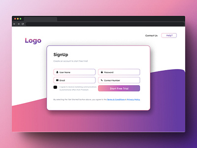 SignUp app branding design graphic design logo typography ui ux