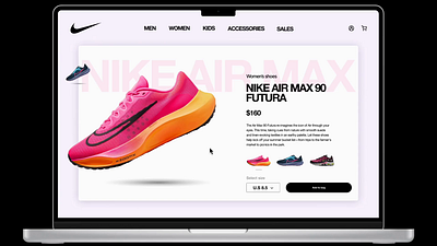 Spinning shoe animation (Figma) aesthetic animation cool design effect figma nike shoes spinning ui ux