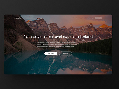 Landing Page app branding design graphic design logo typography ui ux