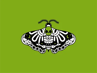 Death's-head Hawkmoth butterfly entomology illustration insect insectart moth mothillustration pattern skull vector vectorart wildlife