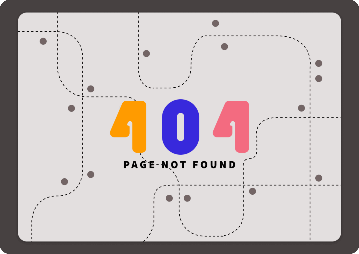404 Page #DailyUI 008 404 404page animation app bauhaus branding design figma graphic design illustration pagenotfound print ui uichallange uidaily uidailychallange ux vector web webdesign