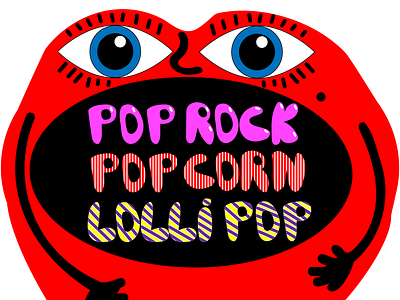 POP art abstraction art artwork cartoon character concept cover culture illustration lips lolli pop music pop art pop rock popcorn poster print sticker