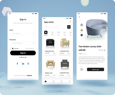 Furniture mobile app app design dashboard design graphic design illustration logo mobile app mobile app design ui ui design ui ux ui ux design ux ux design