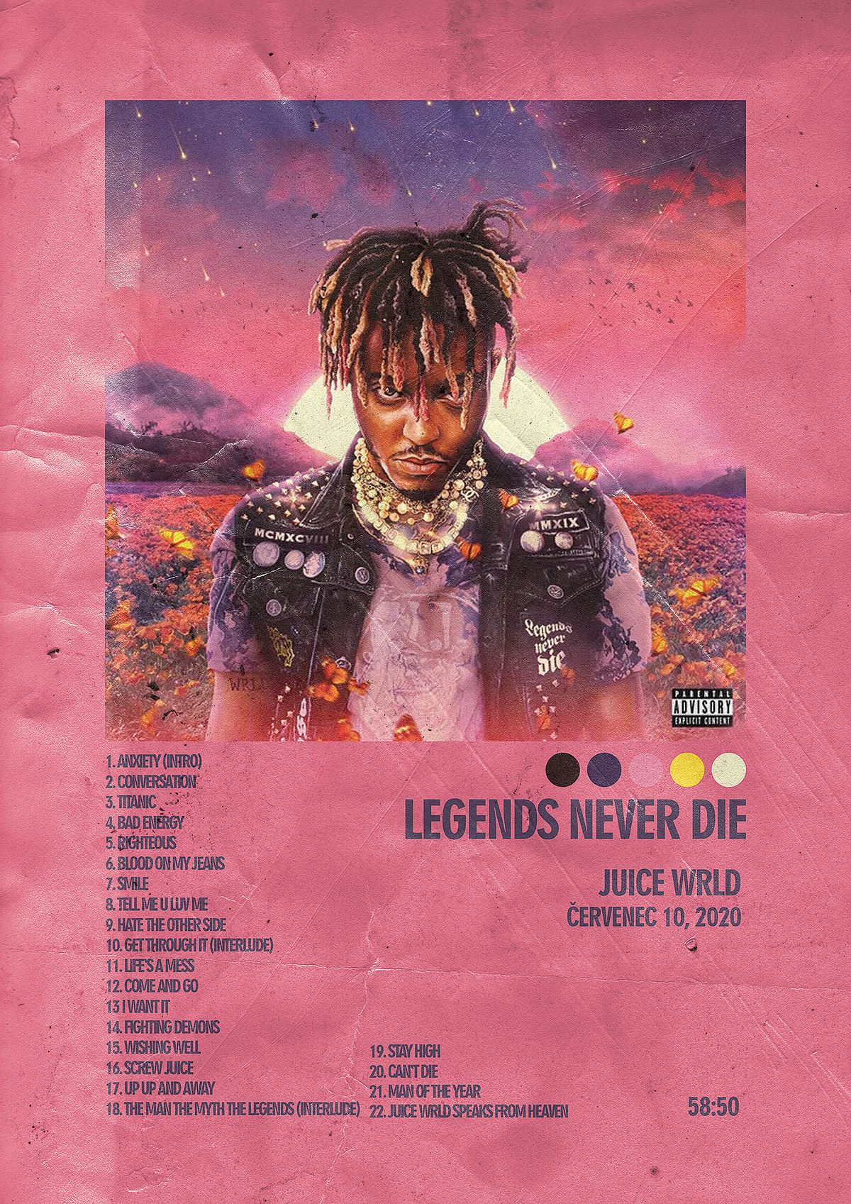 ALBUM POSTER: LEGENDS NEVER DIE by Tomáš Waschinger on Dribbble