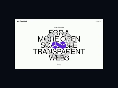 Trustblock website concept 3d ai animation blockchain brand identity branding glass homepage landing page logo animation minimal motion design nft premium security tech typography ui web design web3
