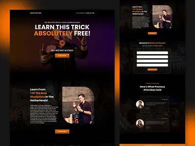 Magic Academy Lead Gen Page Design daily ui design figma landing landing design landing page landing page design landing page ui landing pages landingpage magic startup trending ui uiux ux web web design webdesign website