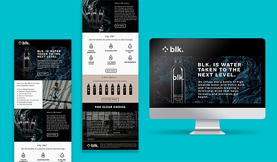 Blk Water Unbounce Landing Page branding graphic design landing page sales page ui unbounce