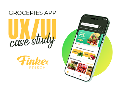Groceries App | Finke Frisch advertising branding design fresh frisch graphic design groceries app mobile app design ui ui design ux design uxui vegetables