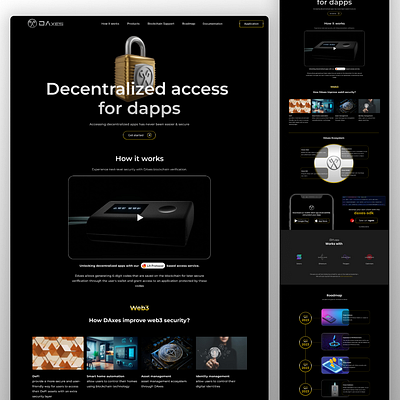 DAxes - Website 3d blockchain dapps design graphic design landing ui ux web design web3