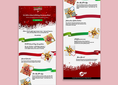 UpTV Christmas Campaign Landing Page branding design graphic design illustration landing page logo sales page ui unbounce vector