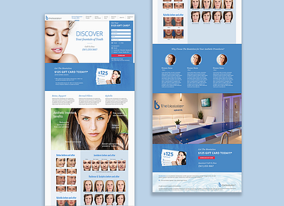 Biostation Dermatology Landing Page branding design figma graphic design illustration landing page logo sales page ui unbounce vector