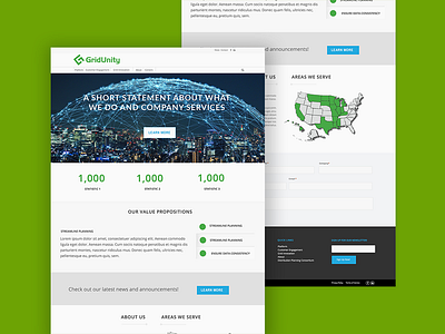 Gridunity Landing Page branding design graphic design illustration landing page logo sales page ui unbounce vector