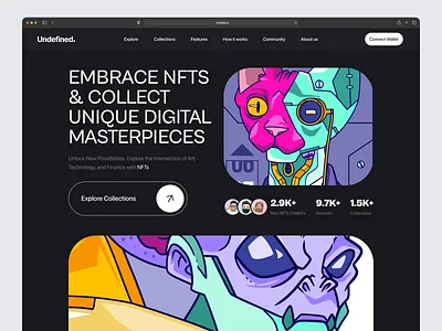 NFT Landing Page landing page landing page design nft nft landing page product design ui uiux ux design website website design