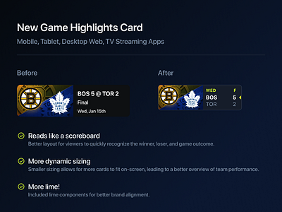 Updated Highlights Card UI app design interaction design ui ux