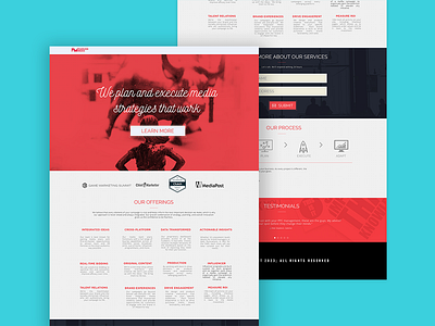 Fearless Media Landing Page Design branding design graphic design illustration landing page logo sales page ui unbounce vector