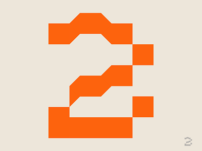 36 Days of type: 2 2 digit numeral pair pixelfont two