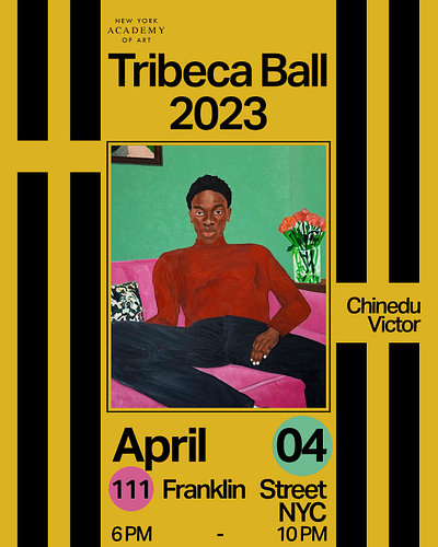 TriBeca Ball 2023 - Chinedu Victor graphic design typography