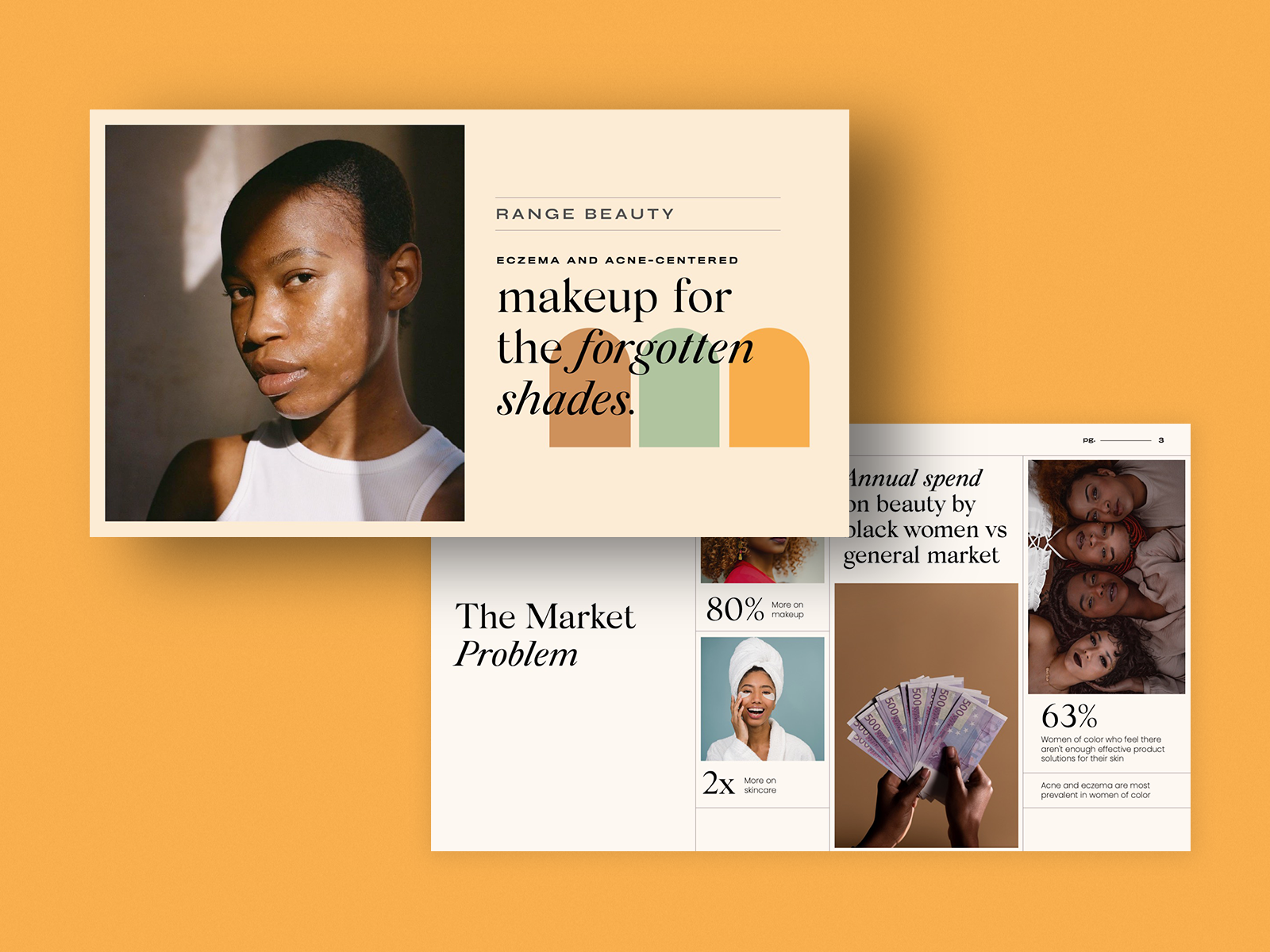 Range Beauty — Pitch Deck beauty branding deck design graphic design keynote make up makeup pitch pitch deck powerpoint powerpoint presentation presentation slides slides deck visual language