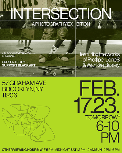 Intersection Photo Exhibition design graphic design typography