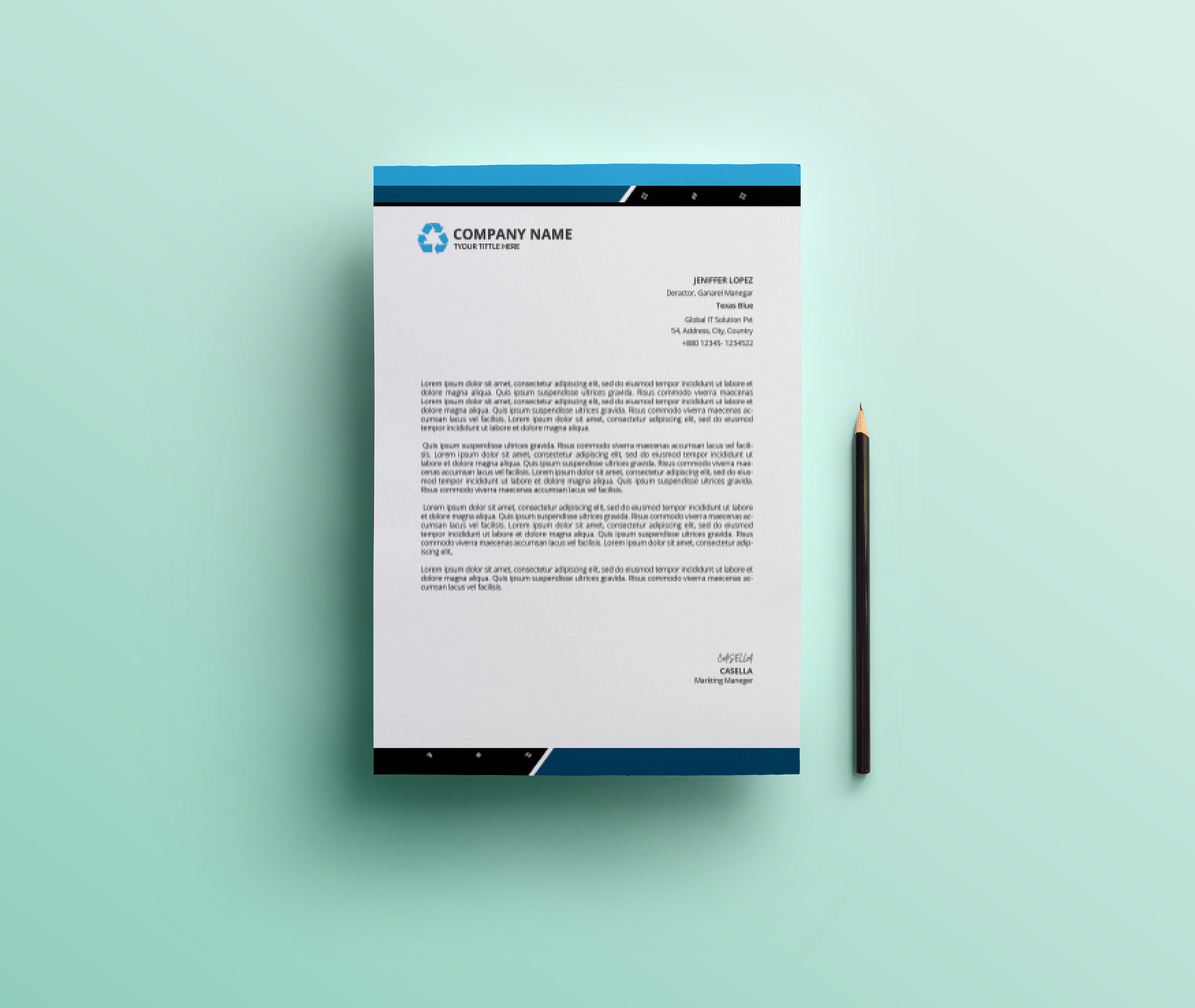 Professional Letterhead Design by MD Ashikul Anwar Ashik on Dribbble