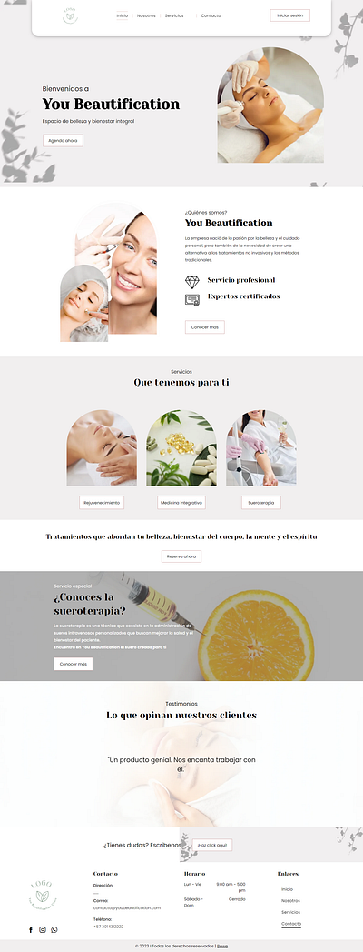 Web Beauty beauty web desing