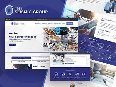 The Seismic Group - New Website Design & Build design typography ui ux web design
