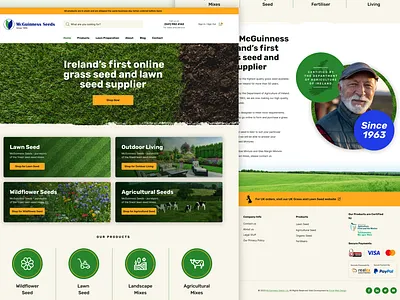 MacGuiness Seeds Redesign farm grass lawn ui ui ux design uidesign