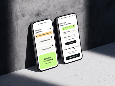 Voting App UI - Accessibility accessibility interface design ui design