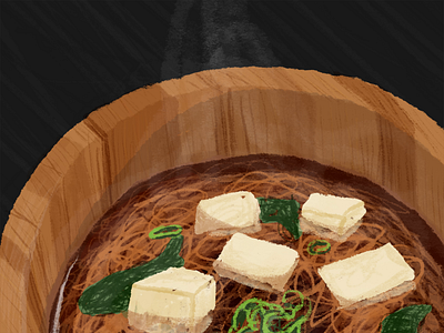 Miso soup illustration miso ramen